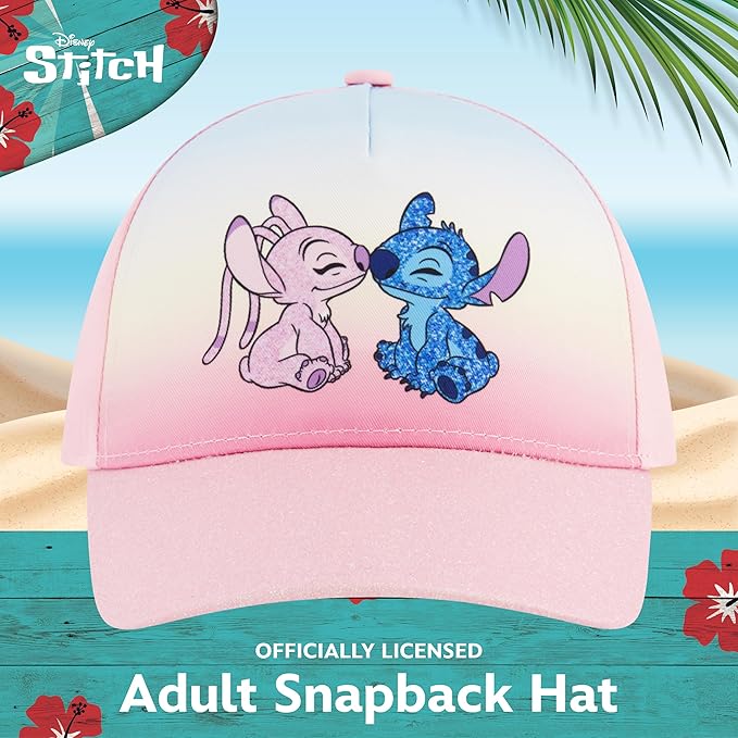 Disney Stitch Dad Hat, Adult Cotton Baseball Cap with Curved Brim