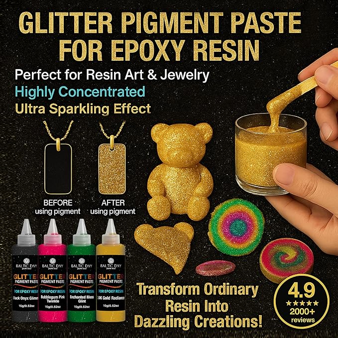 24 Color Pigment Paste for Epoxy Resin Set – Opaque Epoxy Pigment, Epoxy Dye - Image 4