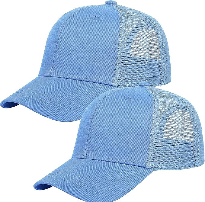 Falari Trucker Hat Baseball Cap Structured Plain Design 6 Panel, Adjustable Size