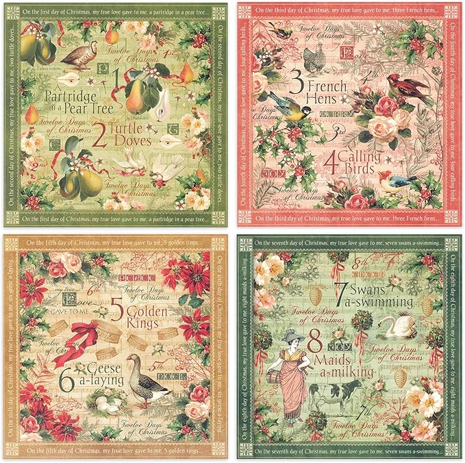 48 Sheets 24 Designs Scrapbook Paper Pad, Scrapbooking DIY Decorative - Image 7