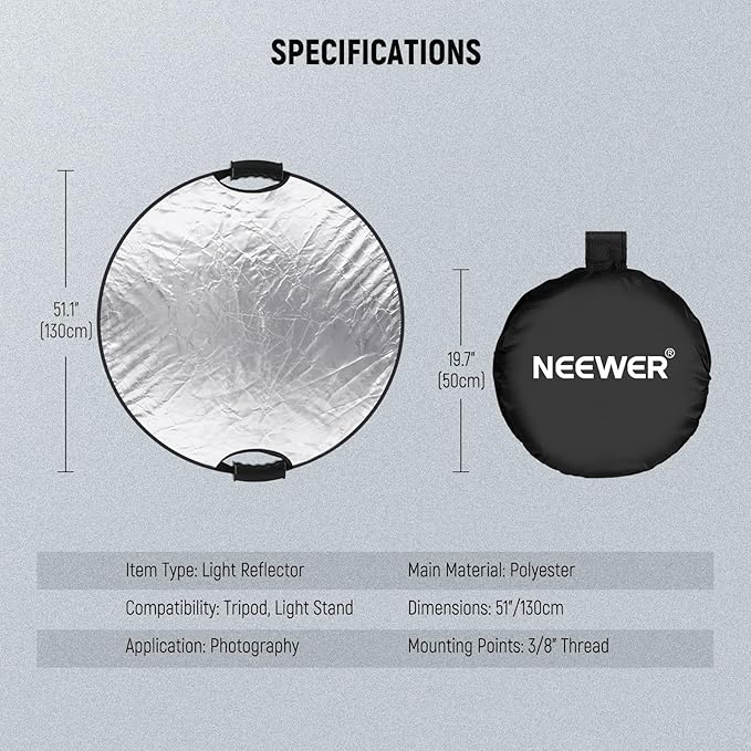 NEEWER 51"/130cm Light Reflector - Image 9