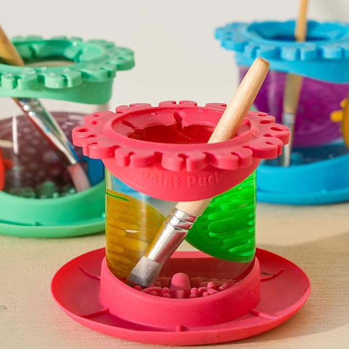 Paint Puck Ultimate Rinse Cup Paint Brush Cleaner – Non-Spill Paint Water Cup & - Image 2