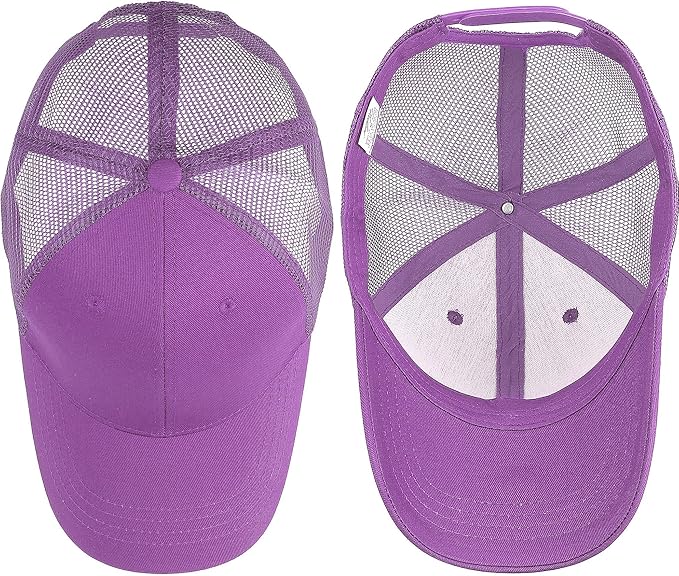 Falari Trucker Hat Baseball Cap Structured Plain Design 6 Panel, Adjustable Size