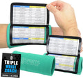 Sports Unlimited Youth Triple Wrist Coach, Football Wristbands for Plays, Baseball Wristbands, QB Arm Bands