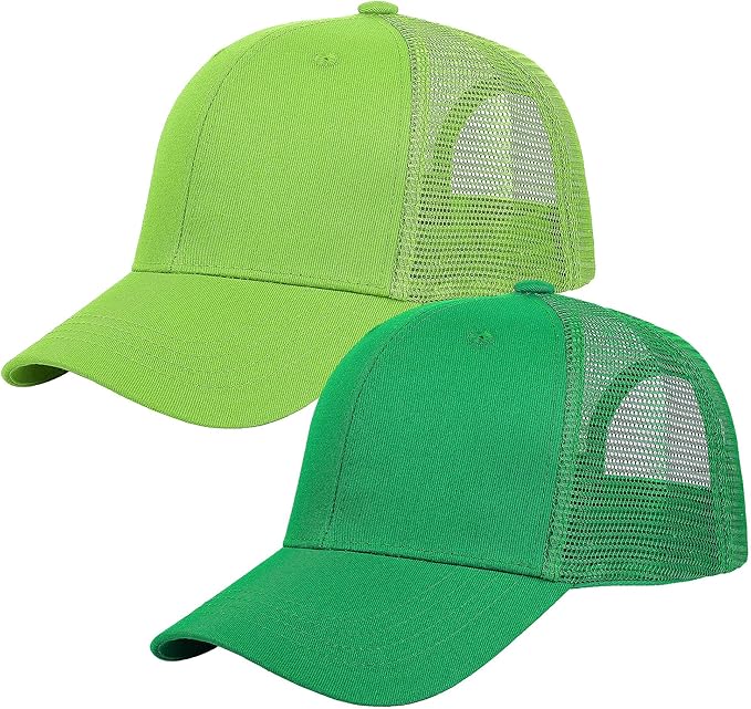 Falari Trucker Hat Baseball Cap Structured Plain Design 6 Panel, Adjustable Size