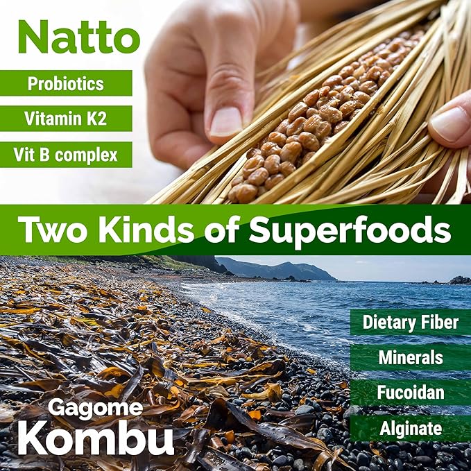 YAMASAN KYOTO UJI Japanese Natto and Kombu Mix, Tasty and Healthy, Freeze-Dried - Image 4