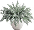 10 Packs 16.5" Artificial Christmas Snow Pine Branches, Snow Flocked Faux by Watayo