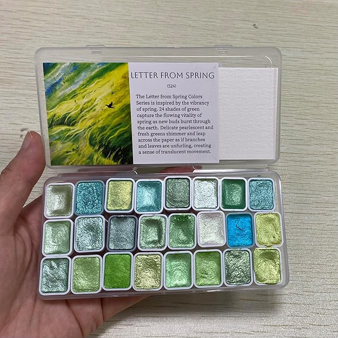 Mini Glitter Watercolor Paint Set - Image 7