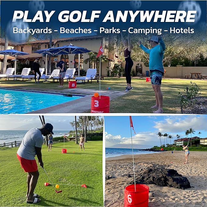 bucketgolf Game The Original Ultimate Backyard Lawn Golf Game - Image 5