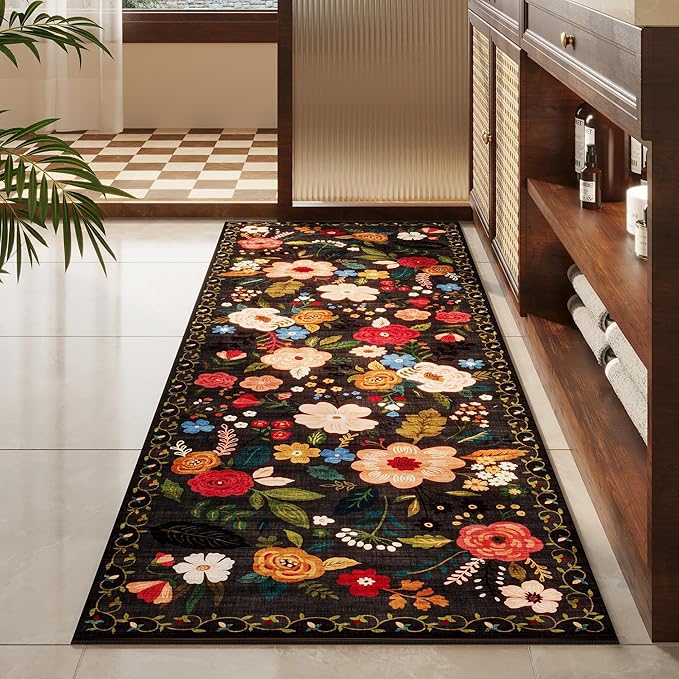 Rugcomf Runners for Hallways Kitchen Rug Non Slip 2'x 10' Long Washable Runner - Image 7