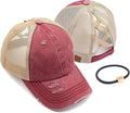 C.C Ponycap Messy High Bun Ponytail Adjustable Glitter Mesh Trucker Baseball Cap