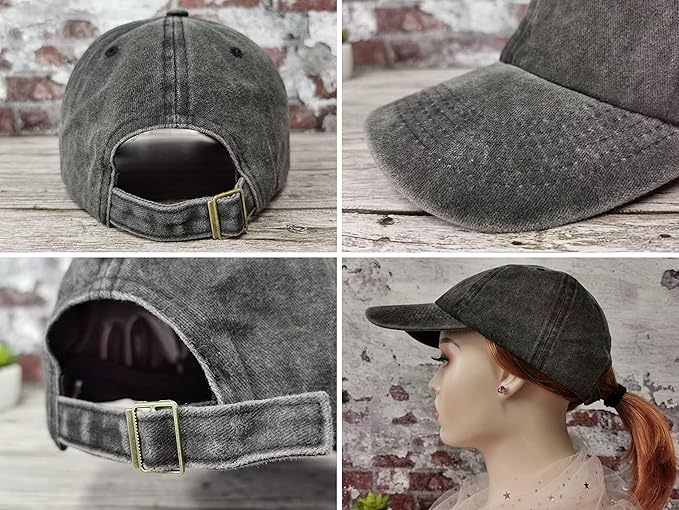 YISHOW Embroidered Bassball Cap Vintage Men and Women Embroidered Hat