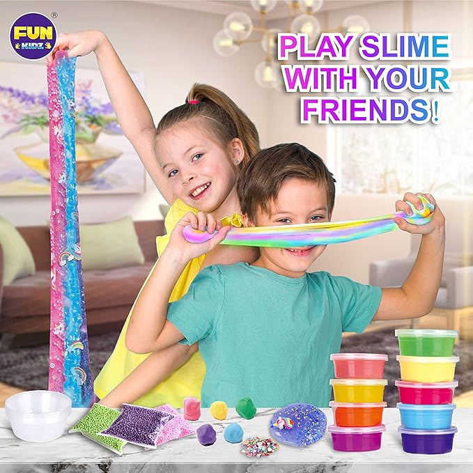 33 Cups Jumbo Slime Kit for Kids, FunKidz Premade Ultimate Slime Pack to DIY - Image 3