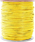 Mandala Crafts 1.5mm 109 Yards Yellow Cotton Waxed Cord by MandalaCrafts