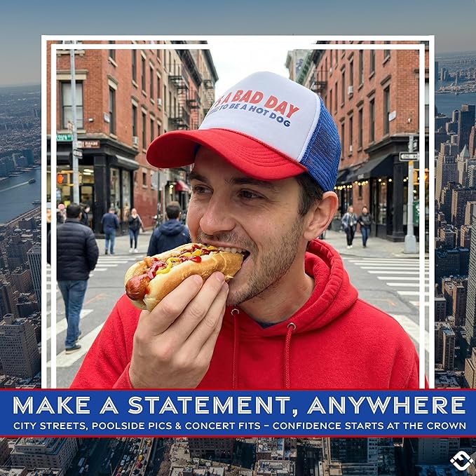 Funky Junque Premium Mesh Snapback Trucker Hat - Stylish Comfort for All - Patriotic, Humor & More