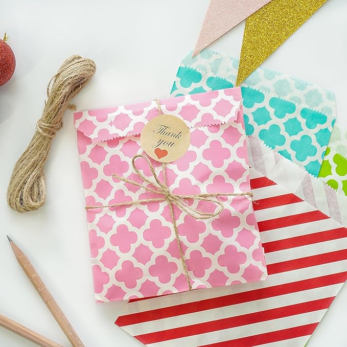 KEYYOOMY 100 Pcs Red Candy Buffet Bags - Image 5