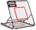 Storgem Baseball Softball Rebounder Net, Pitch Back Rebound Net,Soccer Rebound Net, Fielding Rebounder,Double Sided Adjustable Multi-Sports Pitching Rebound Net for Throwing Practice