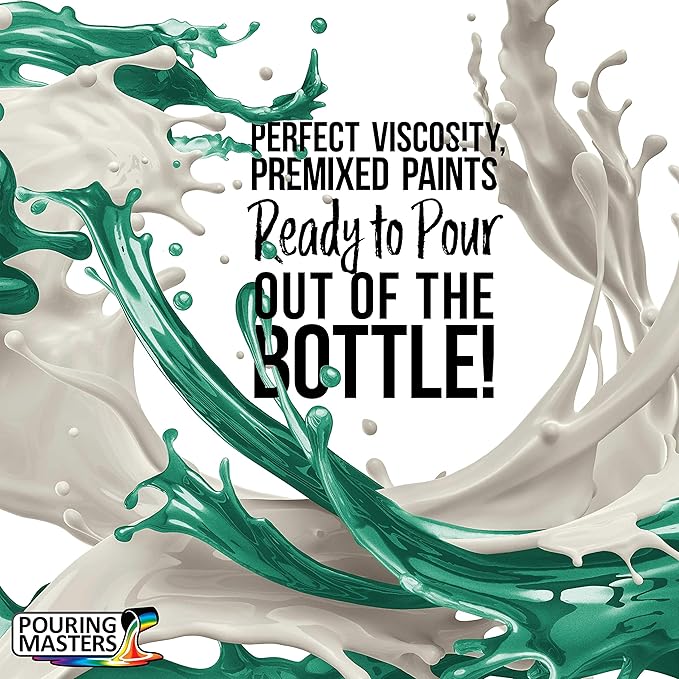 Pouring Masters Aqua Metallic Pearl Ready to Pour Acrylic Pouring Paint - Image 2