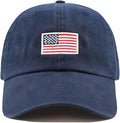 USA Flag & Embroidery Premium 100% Cotton Low Profile Adjustable Baseball Dad Cap