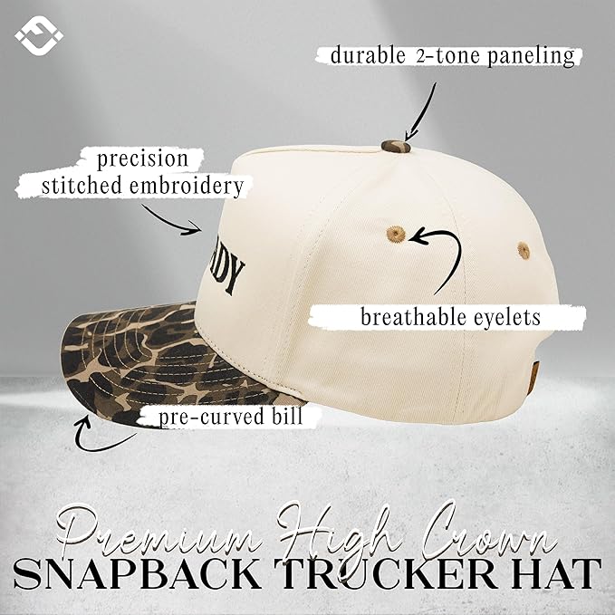 Funky Junque Trucker Hat Women Men 2-Tone Baseball Cap – Vintage Western Style Embroidered Snapback, Premium Cotton Blend