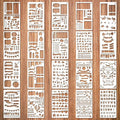 20Pcs Journal Stencils Set, Plastic Planner Journaling Stencils, DIY Drawing by Unknown