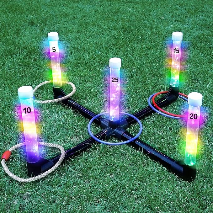 Outdoor Games Ring Toss Games Glow in Dark, Yard Games by Unknown