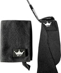 RYL/T Magnetic Golf Towel with Center Cut and Loop Attachment, Strong Magnet Attaches to Anything Metallic, Perfect Golf Bag or Cart Accessory