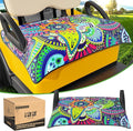 10L0L Golf Cart Seat Covers Compatible with EZGO TXT/RXV & Club Car DS/Precedent, Non-slip Golf Cart Towel for 2/4 Person Seats, Universal Accessories for Seat Blanket (50 x 30 Inches)-Mandala Blanket