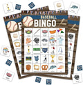 Baseball Bingo Game, Baseball Party Games Cards by Disfuco