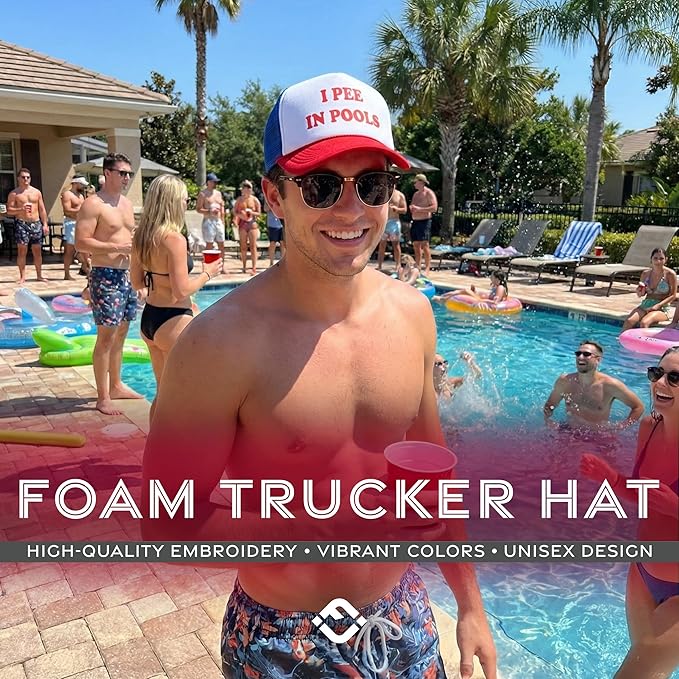 Funky Junque Premium Mesh Snapback Trucker Hat - Stylish Comfort for All - Patriotic, Humor & More