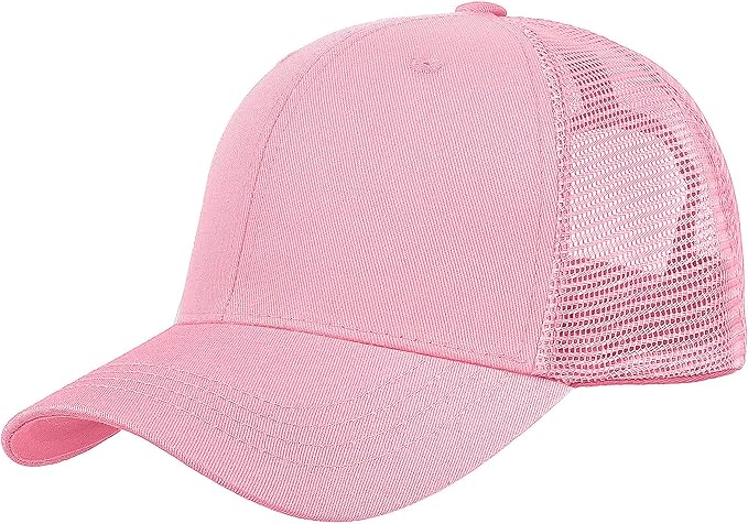 Falari Trucker Hat Baseball Cap Structured Plain Design 6 Panel, Adjustable Size