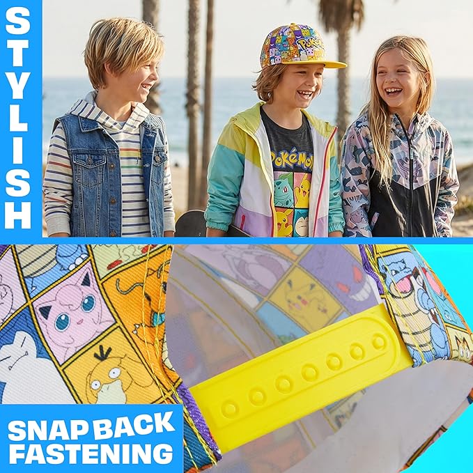 Get Trend Pokemon | Minecraft | Fortnite | Super Mario Kids Baseball Cap, Sunglasses Set UV Protection, Gamer Gifts for Boys