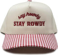 Funky Junque Trucker Hat Women Men 2-Tone Baseball Cap – Vintage Western Style Embroidered Snapback, Premium Cotton Blend