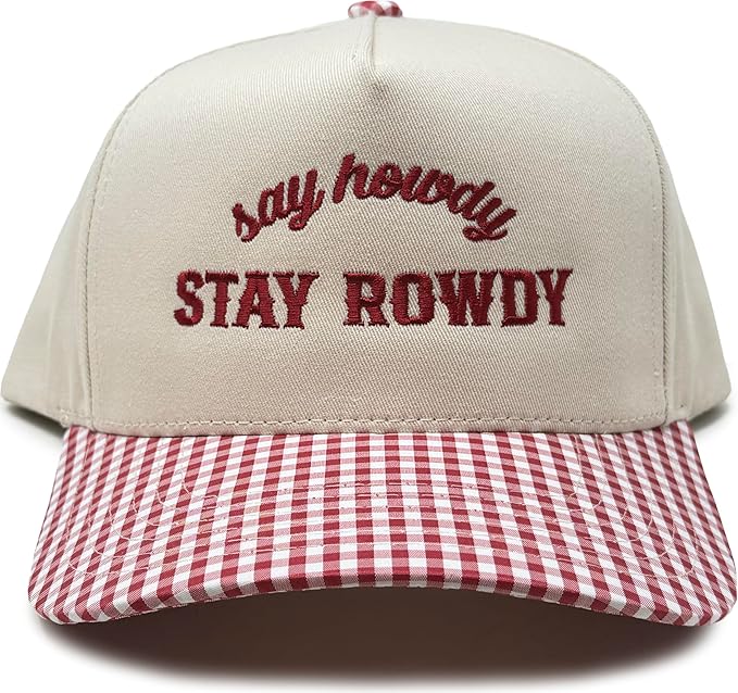 Funky Junque Trucker Hat Women Men 2-Tone Baseball Cap – Vintage Western Style Embroidered Snapback, Premium Cotton Blend