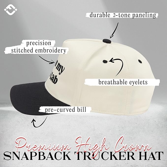 Funky Junque Trucker Hat Women Men 2-Tone Baseball Cap – Vintage Western Style Embroidered Snapback, Premium Cotton Blend