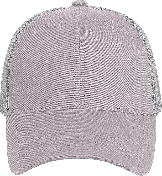 Falari Trucker Hat Baseball Cap Structured Plain Design 6 Panel, Adjustable Size