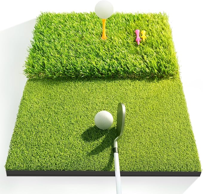 Golf Hitting Mat, Swing Path Feedback Golf Training Mat, 16"x12" Extra Replaceable Practice Mat, Indoor Outdoor Golf Swing Detection Mat, Ideal Golf Gifts for Men & Women Home Backyard Use