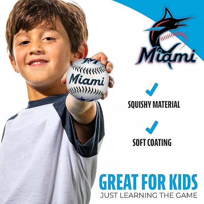 Franklin Sports MLB Team Soft Baseballs - Team Logo - Fan Shop Toy Baseball for Kids - Decoration for Desks and Office