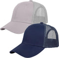 Falari Trucker Hat Baseball Cap Structured Plain Design 6 Panel, Adjustable Size