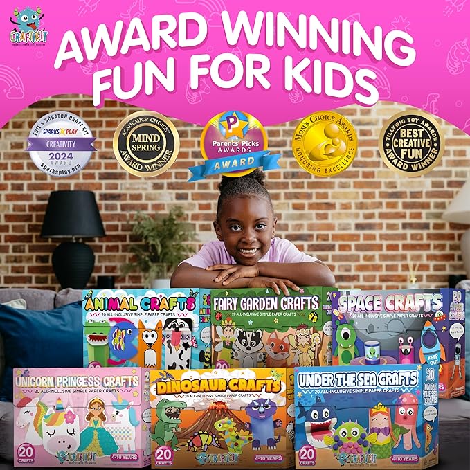 Craftikit® 20 Award-Winning Animal Toddler Arts and Crafts - Image 6