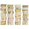 36 Rolls Vintage Washi Tape Pack Retro Arts Adhesive Tapes Wide Chronicle by Songdao