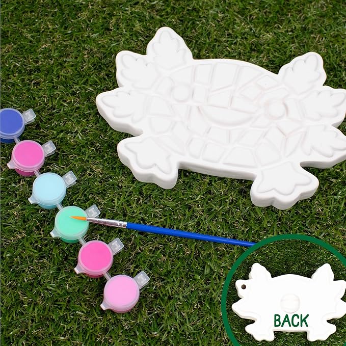 Creative Roots Axolotl Stepping Stone Kit, 7-Inch Paintable Ceramic Stepping - Image 3