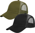 Falari Trucker Hat Baseball Cap Structured Plain Design 6 Panel, Adjustable Size