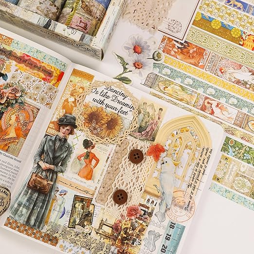 Vintage Washi Tape Set - Image 8
