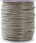 Mandala Crafts 1.5mm 109 Yards Taupe Cotton Waxed Cord by MandalaCrafts