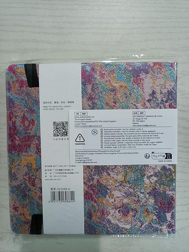 Lightwish Square Watercolor Journal, 100% Cotton, 300gsm/140lb, 24 Sheets Cold - Image 9
