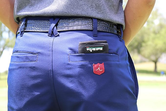 BallBrite Portable Golf Ball Cleaner — Patented Pocket Washer for the Putting Green — Moisture-Lock Technology — Machine Washable — Golf Gift for Men and Women