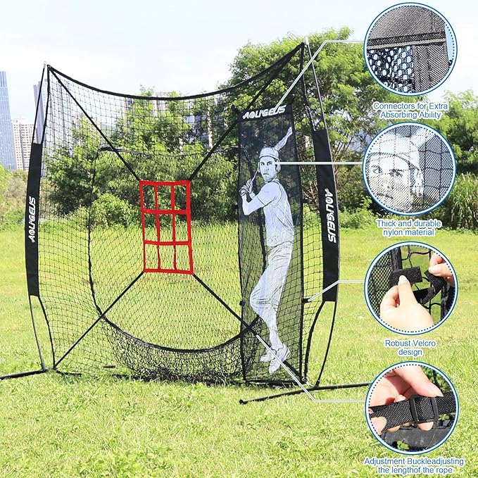 Baseball Softball Batter Dummy,Pitching Target,with Adjustable Strike Zone Attachment,Pitching Aid for Improved Accuracy