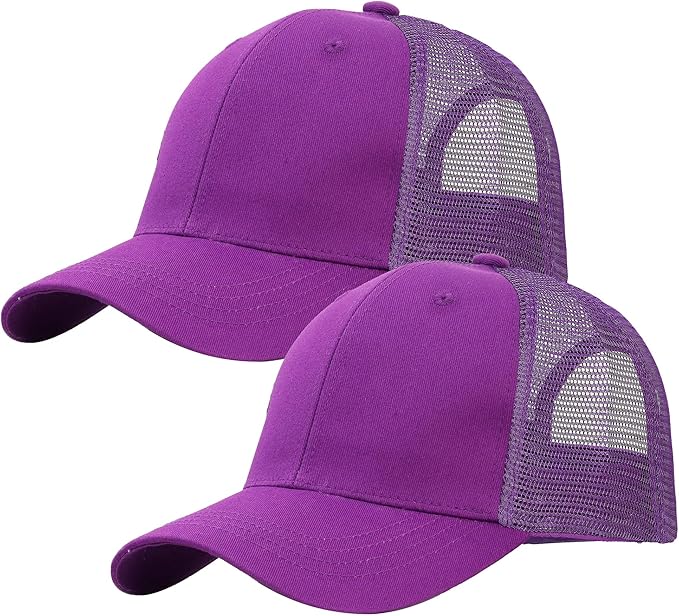 Falari Trucker Hat Baseball Cap Structured Plain Design 6 Panel, Adjustable Size