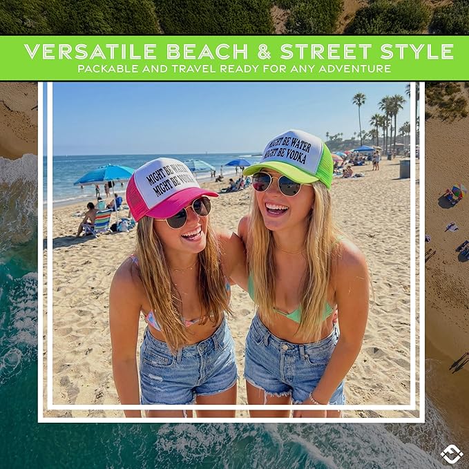 Funky Junque Premium Mesh Snapback Trucker Hat - Stylish Comfort for All - Patriotic, Humor & More
